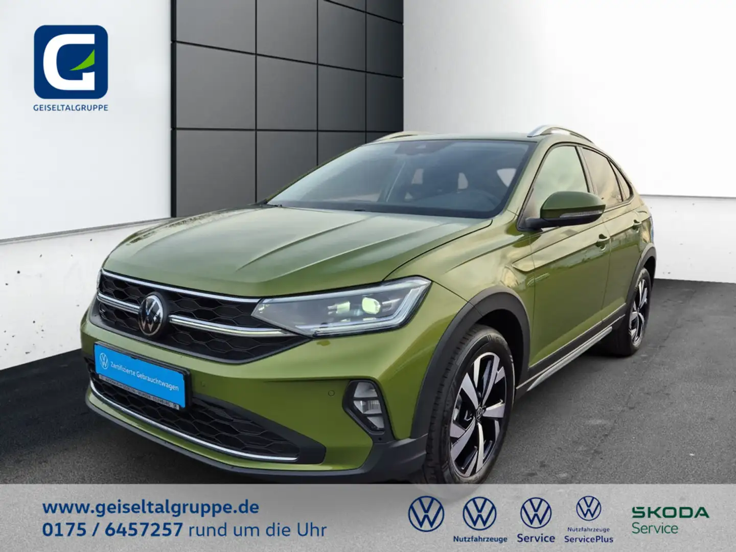 Volkswagen Taigo 1.5 TSI Style *DSG*MATRIX-LED*NAVI*DAB*ACC*SHZ*PDC*REAR VIEW* Grün - 1