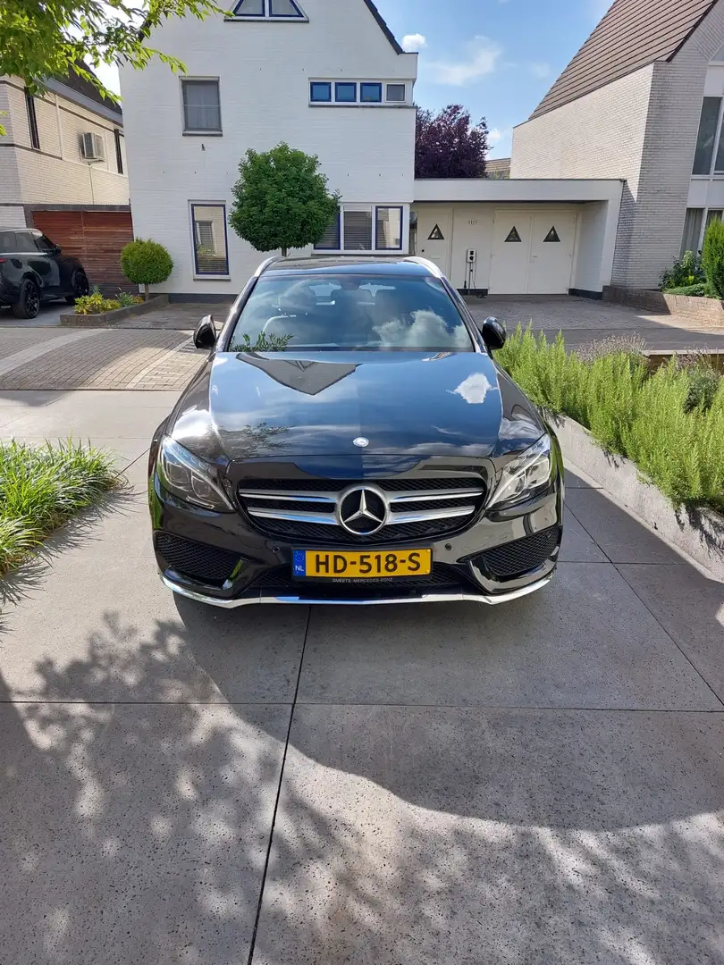 Mercedes-Benz C 200 AMG-line / Designo / luchtvering Zwart - 1