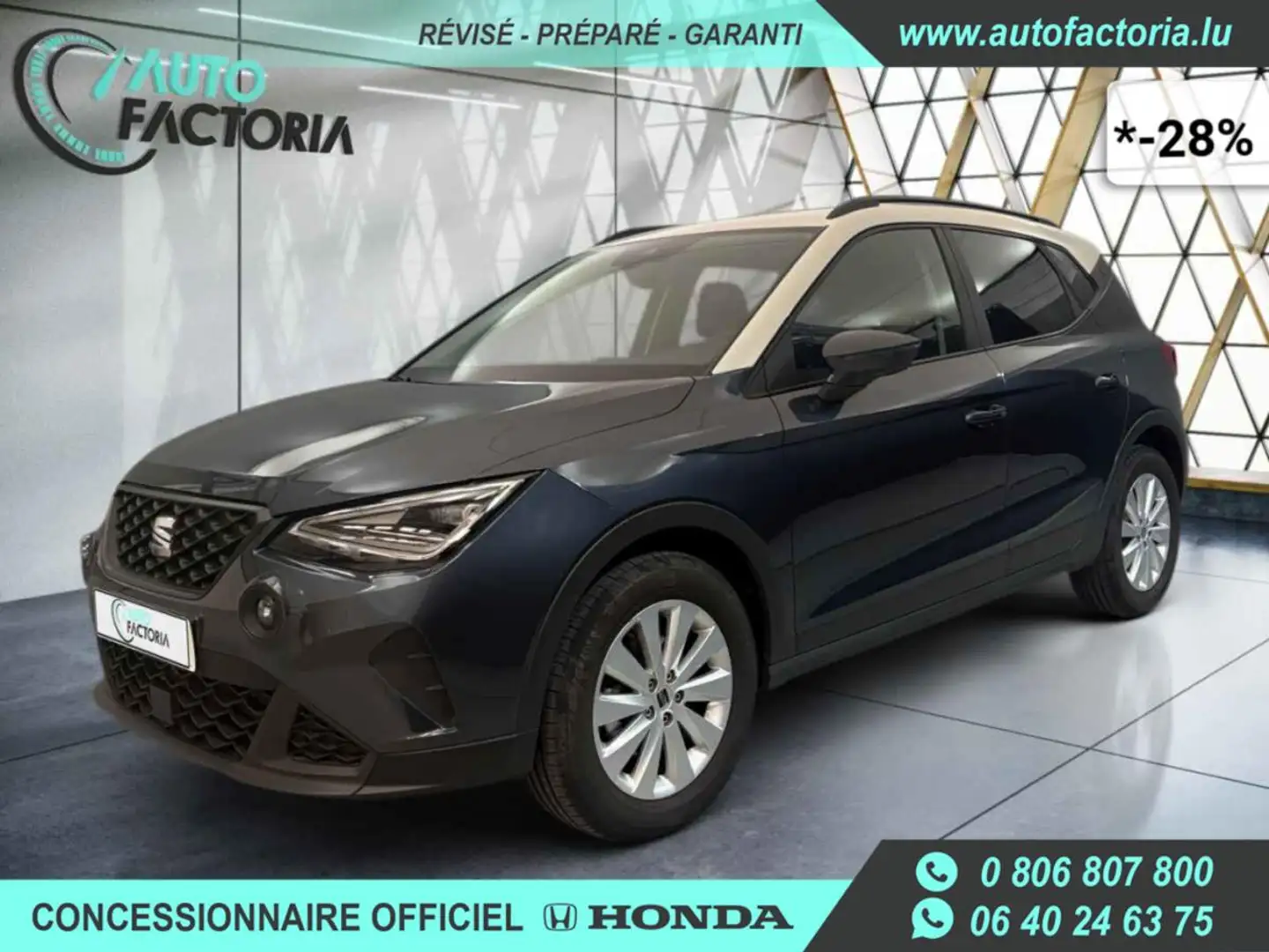 SEAT Arona -26% 1.0 TSI 115cv Style+MIRRORLINK+OPTIONS Gris - 1