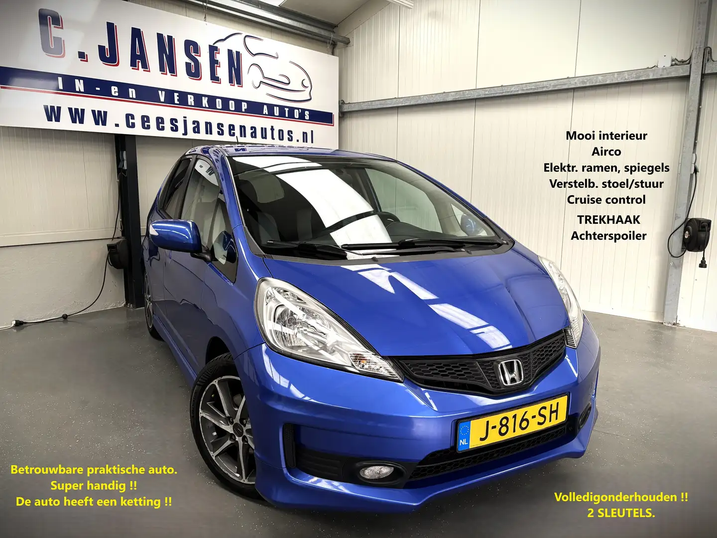 Honda Jazz SI SPORT | Cruise control | Electronic climate con Blauw - 1