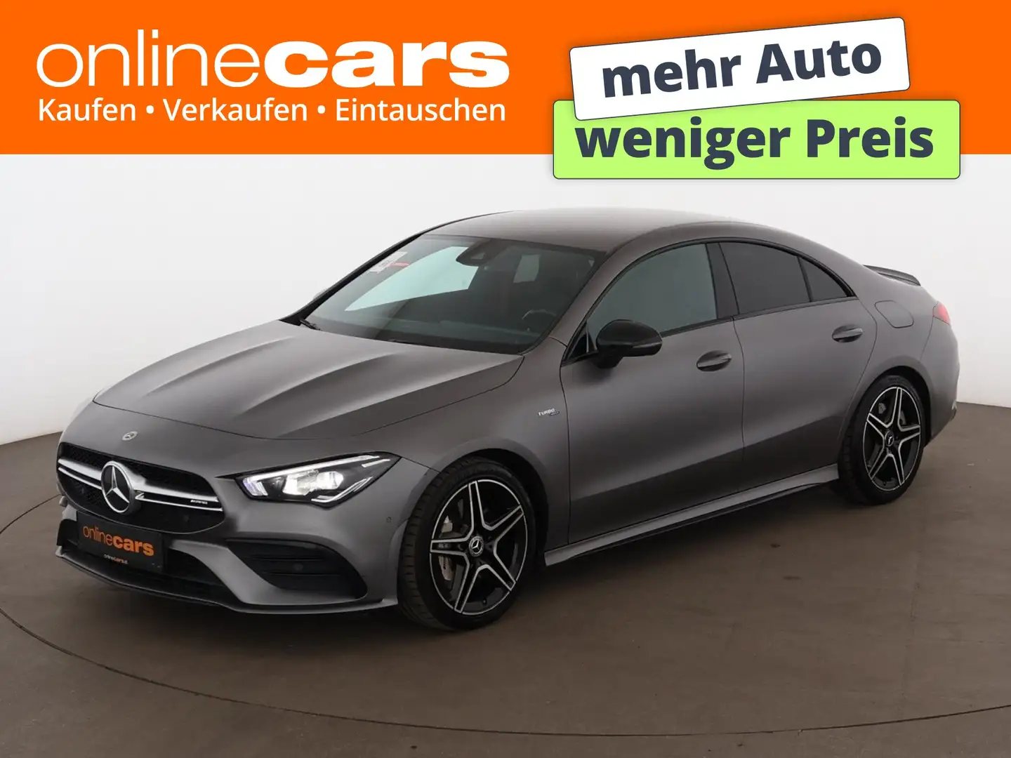 Mercedes-Benz CLA 35 AMG 4Matic Aut LED LEDER NAVI R-CAM ASSIST Grau - 1