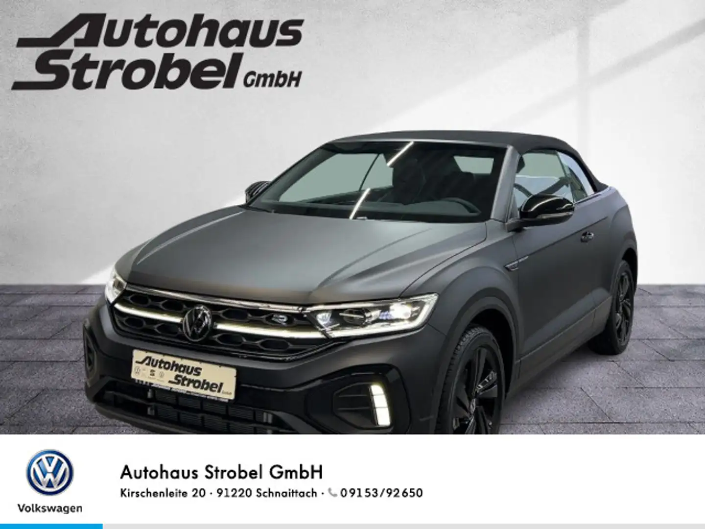 Volkswagen T-Roc T-Roc Cabrio Edition Black 1.5 TSI DSG ACC Leder Schwarz - 1