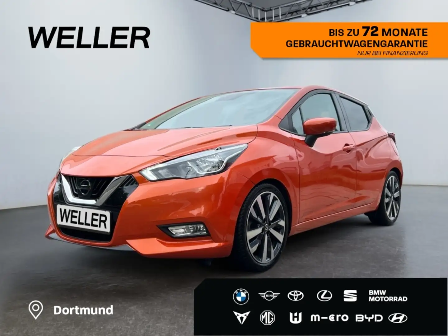Nissan Micra DIG-T 117 N-Connecta *AHK*CarPlay*CAM*SHZ* Orange - 1