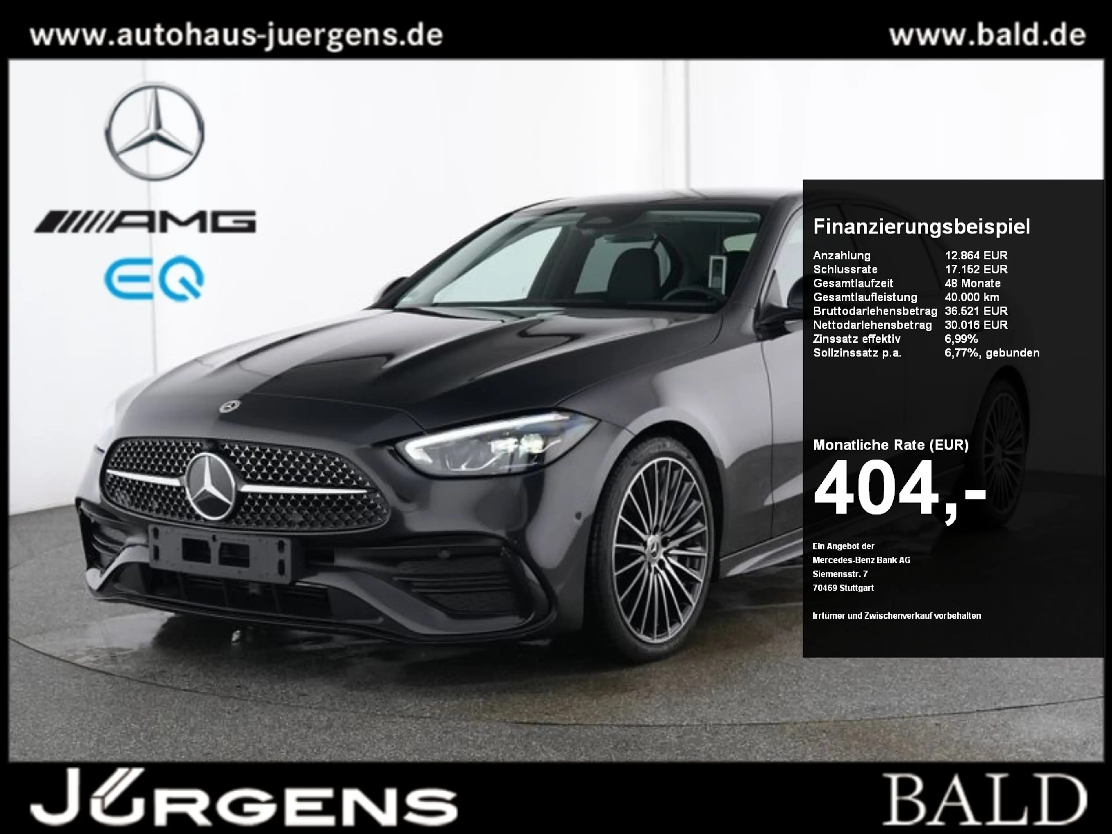 Mercedes-Benz C 300 d AMG/Edition/360/Night/Totw/Memo/Ambi/19"