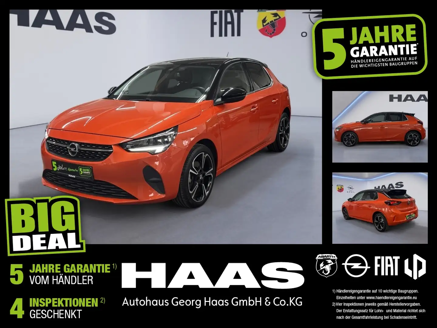 Opel Corsa F 1.2 Turbo Elegance Sitzheizung, Kamera Orange - 1