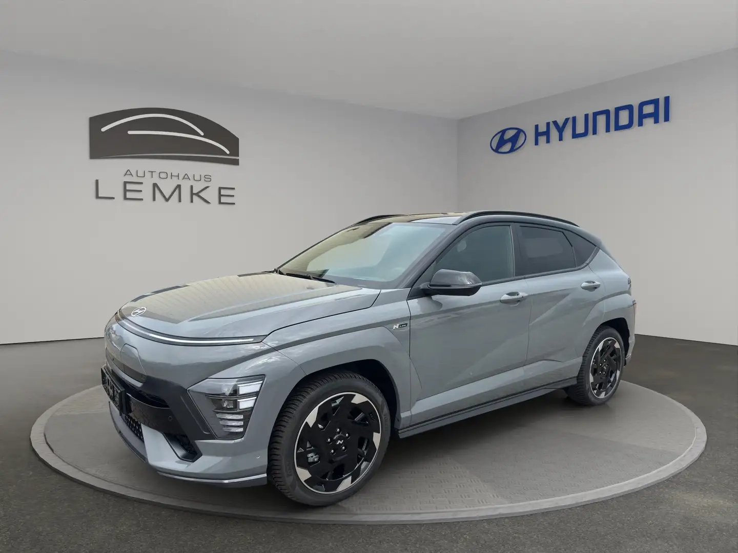 Hyundai KONA ELEKTRO 65kWh N LINE X - NAVI-ALLWETTERREIFEN UVM Grijs - 1