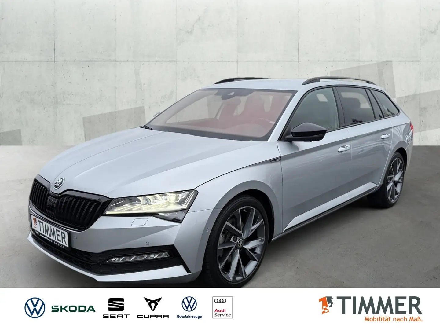Skoda Superb Combi 2.0 TDI DSG 4x4 SPORTLINE *AHK *360° *LED * Silber - 1