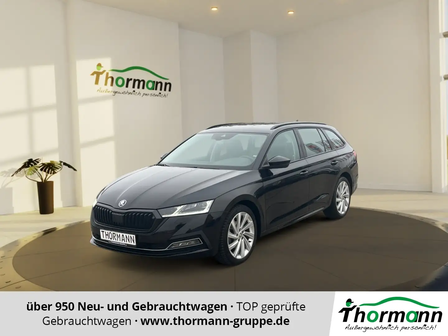 Skoda Octavia Combi 2,0 TDI DSG First Edition Navi LED Noir - 1