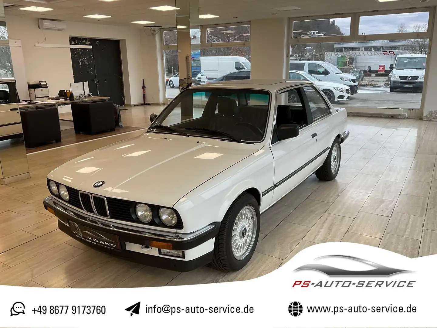 BMW 325 BMW E30, 325E, 2,7 Automatik, 2-Türer, H-Zulass. Weiß - 1