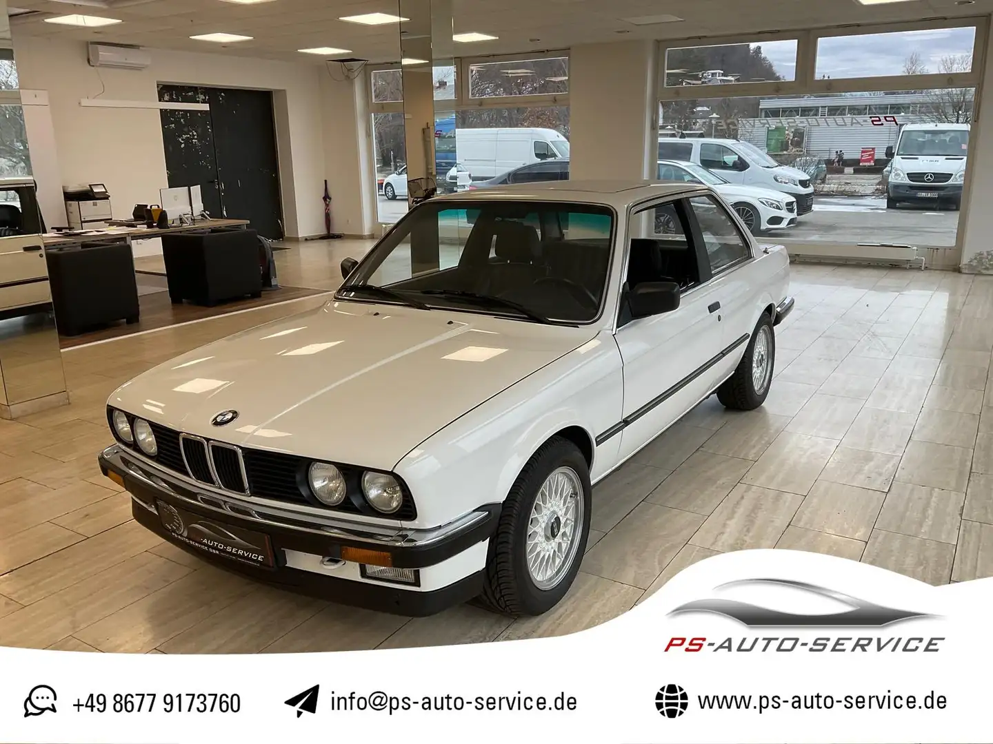 BMW 325 BMW E30, 325E, 2,7 Automatik, 2-Türer, H-Zulass. Білий - 1