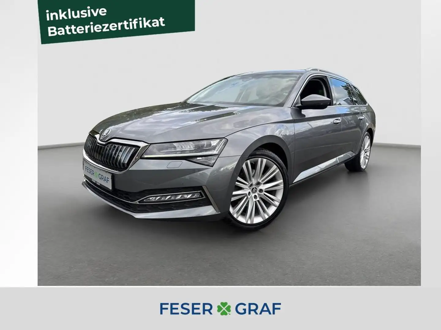 Skoda Superb Combi TSIe Hybrid DSG CANTON Standhzg AHK Grau - 1