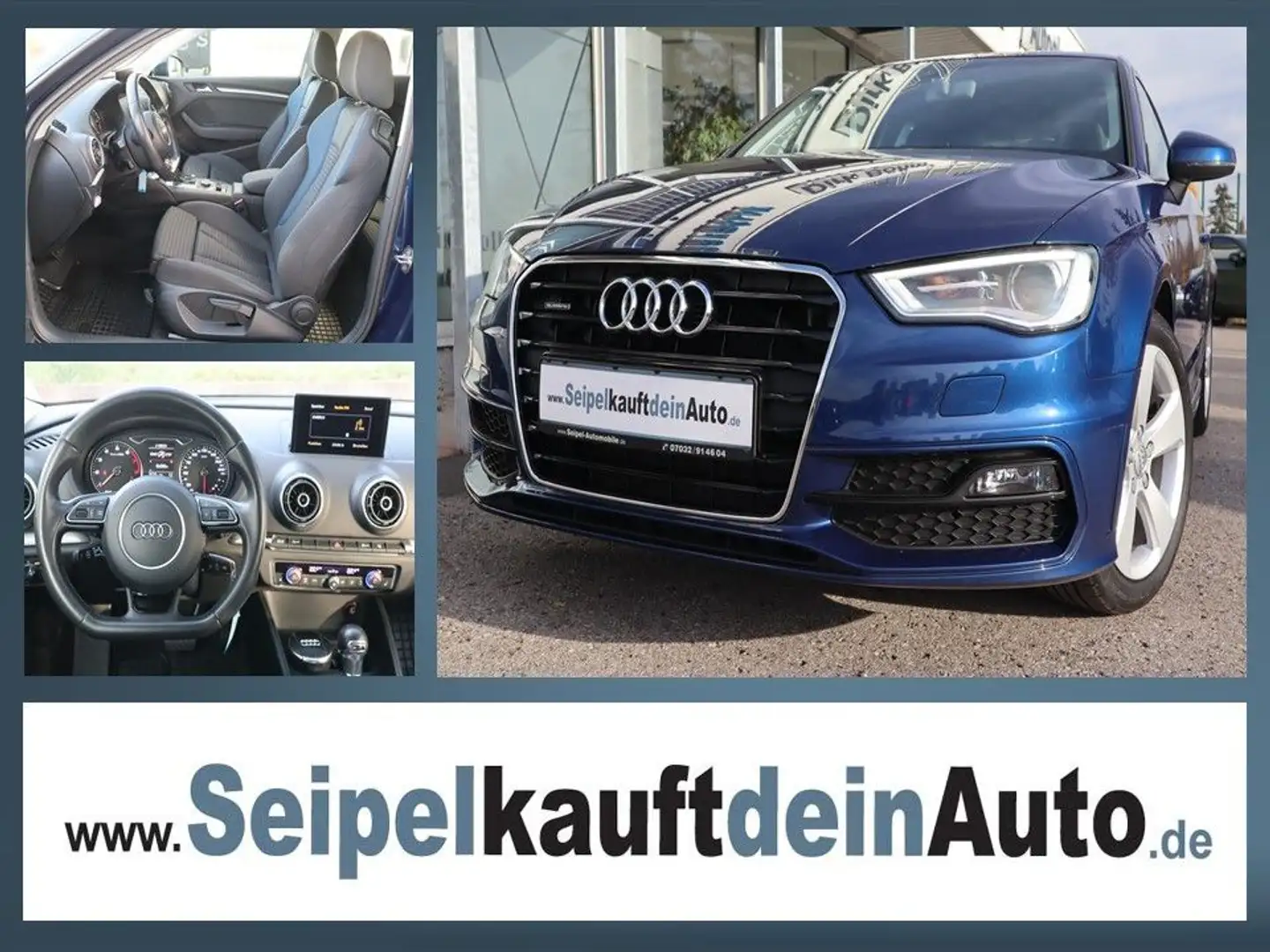 Audi A3 1.8 TFSI quattro S-tronic Ambition*SHZ*PDC* Blau - 1