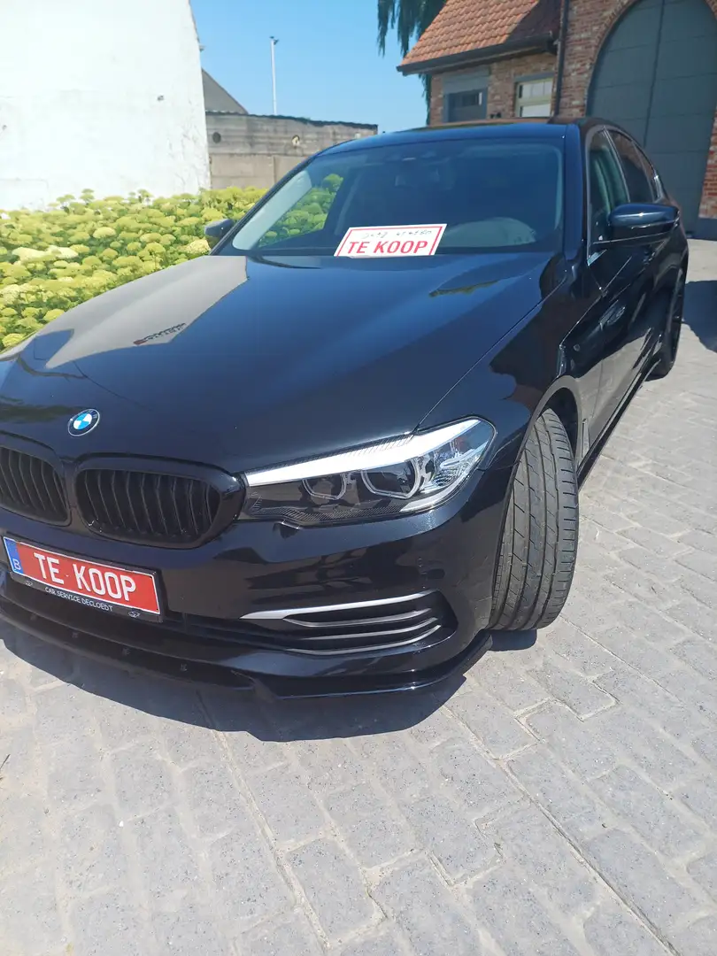 BMW 520 520d Aut. Sport pakket, waarborg, keuring, Noir - 1