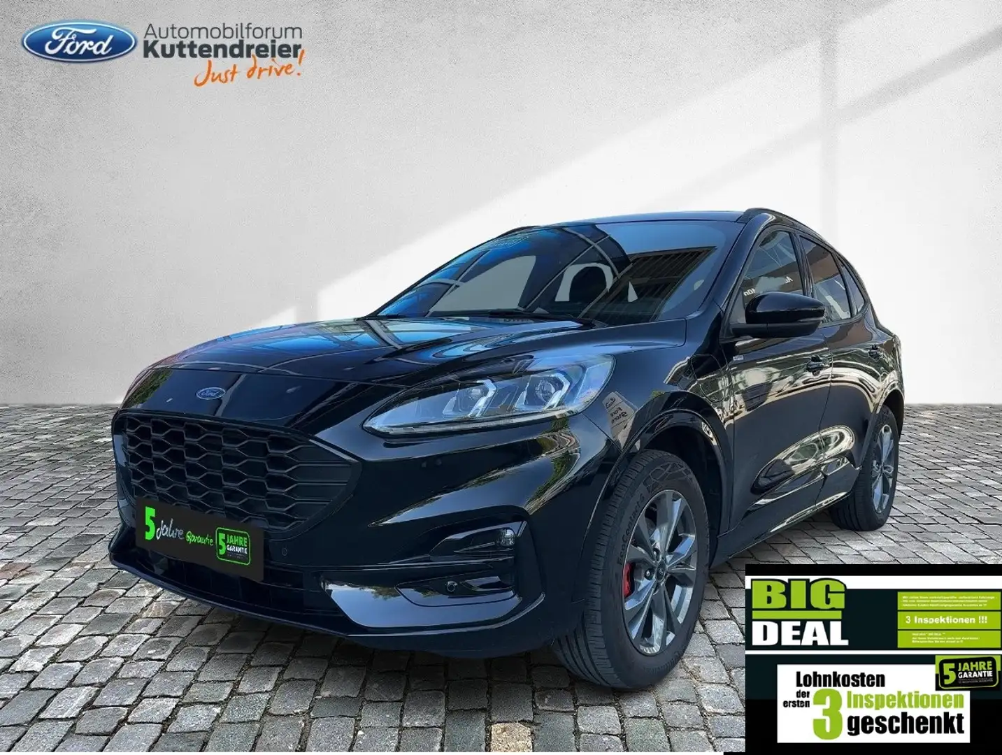 Ford Kuga PHEV ST-Line X Glasdach Leder Voll-LED Navi Zwart - 1
