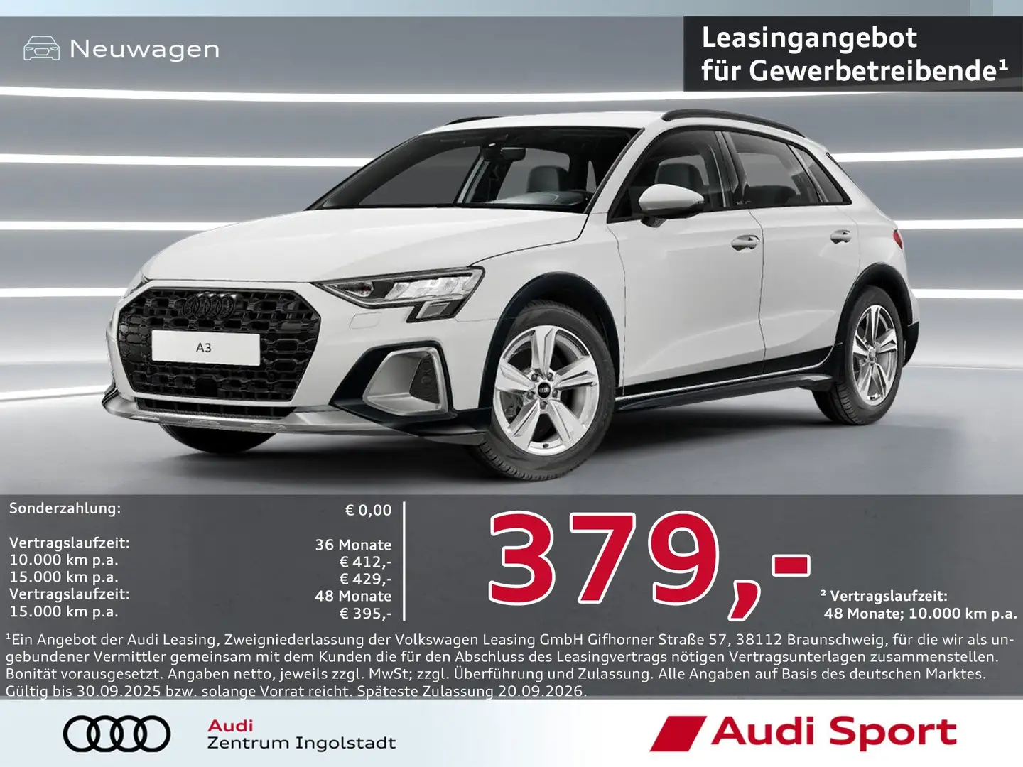 Audi A3 allstreet 35 TDI S tronic LED UPE 41.980,- Weiß - 2