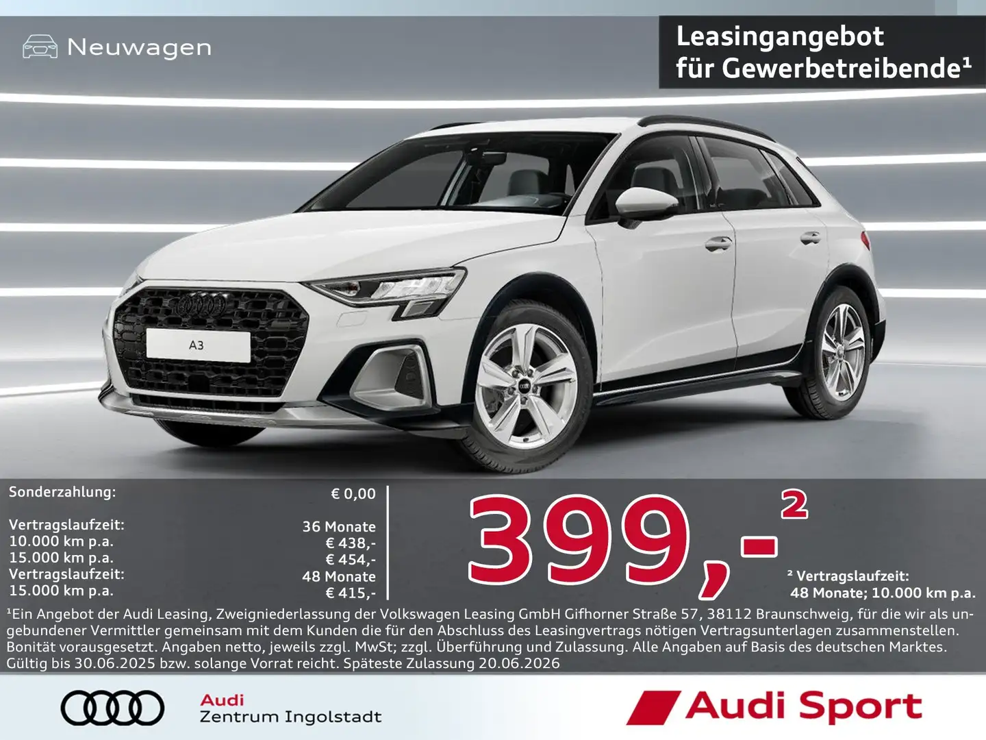 Audi A3 allstreet 35 TDI S tronic LED UPE 41.980,- Weiß - 2