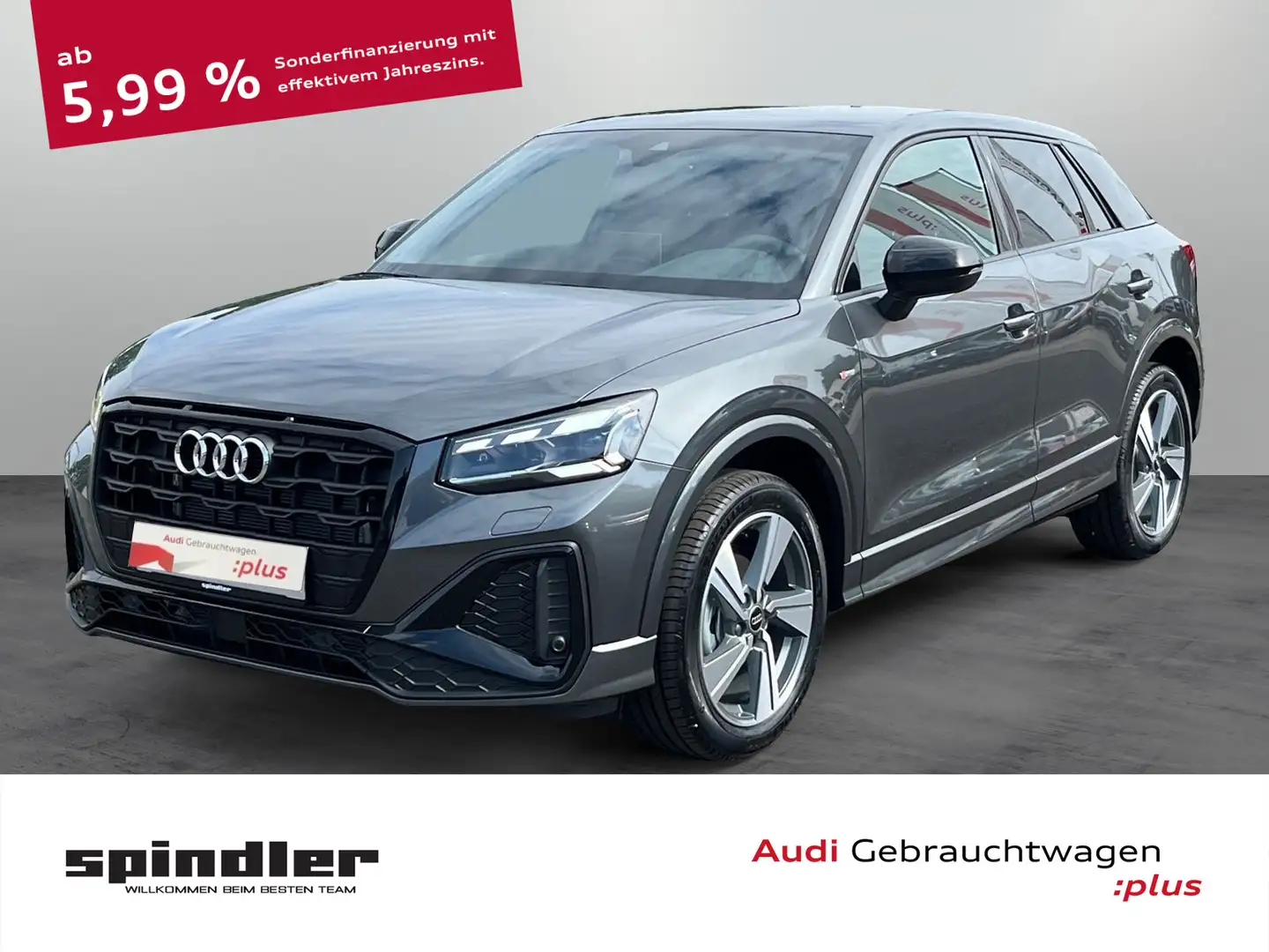 Audi Q2 S-Line 35 TFSI S-tronic / Navi+, Matrix, AHK Grau - 1