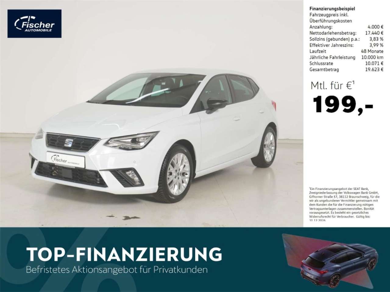 Seat Ibiza 2025 — 1.5 TSI DSG FR NAV/Voll-LED/RFK/KESSY/SH