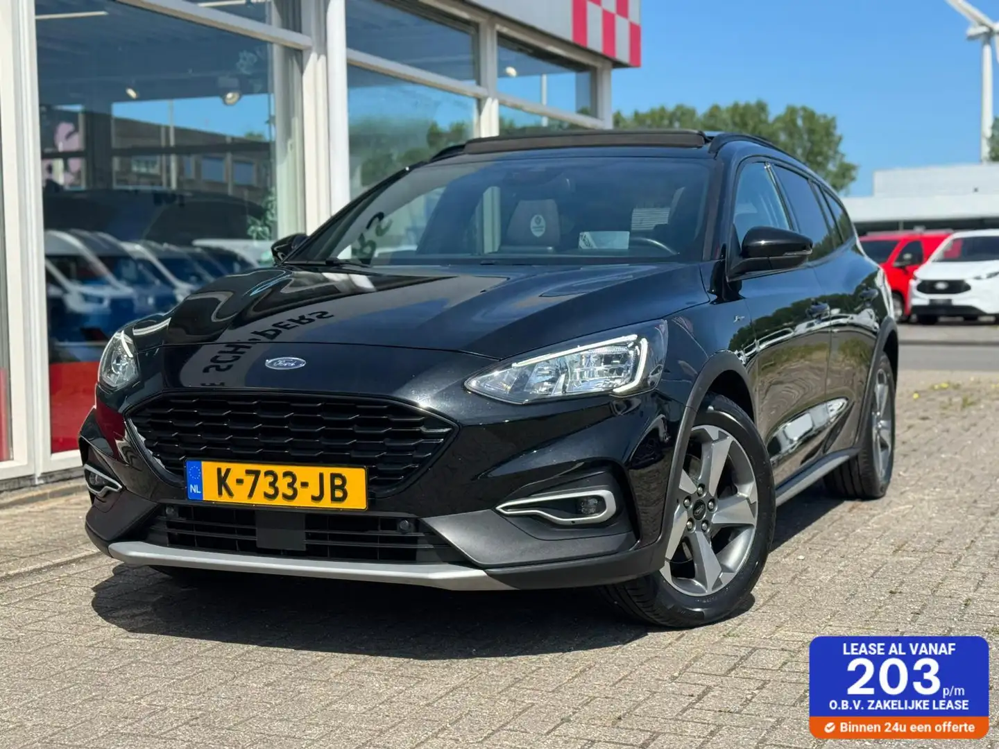 Ford Focus Wagon 1.0 EcoBoost Hybrid Active X Business 155pk Zwart - 1