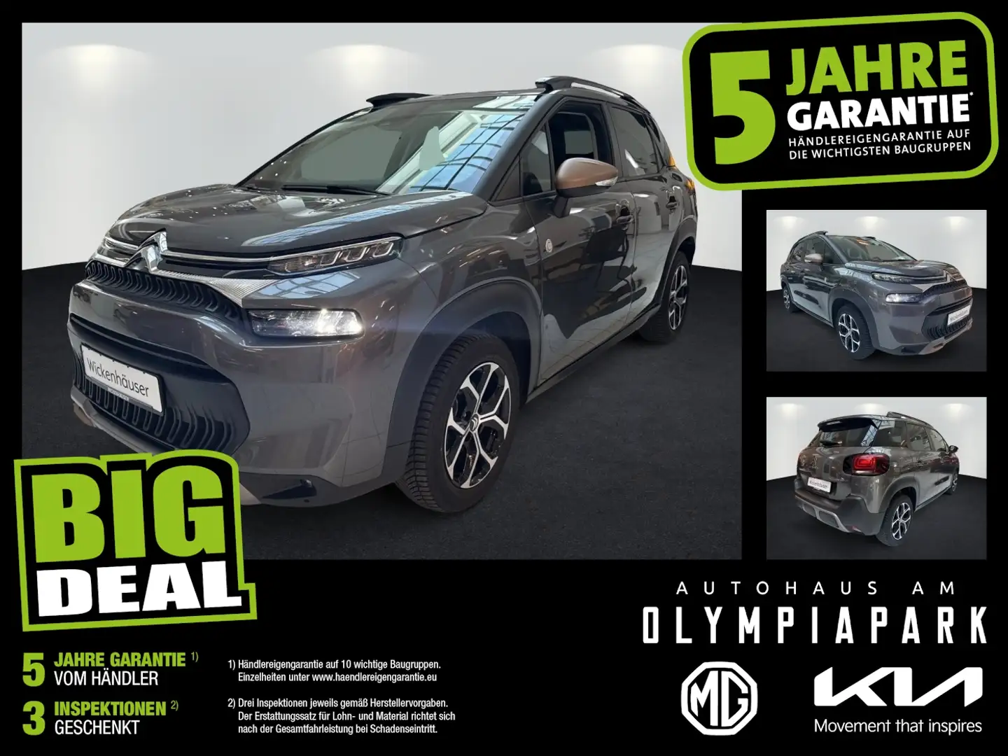 Citroen C3 Aircross 1.2 PureTech 110 C-Series SHZ Kam. Grau - 1