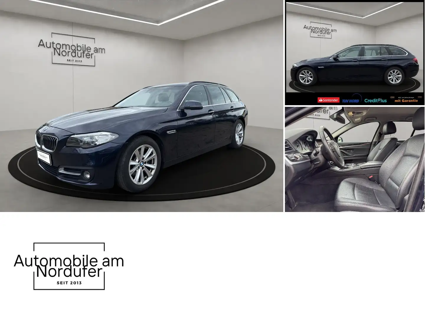 BMW 520 d touring-2Hand-Scheckheft-Leder-Navi-Xenon-PDC Blau - 2