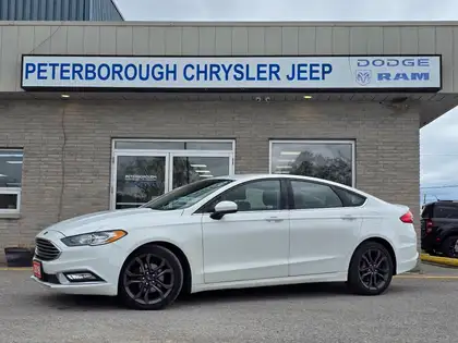 White 2018 Ford Fusion Sedan Front-Wheel Drive Automatic