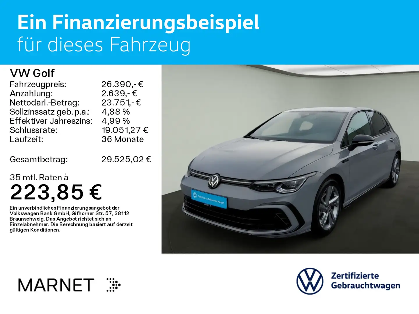 Volkswagen Golf VIII 1.5 eTSI R-Line DSG *Kamera*Navi* Gris - 2