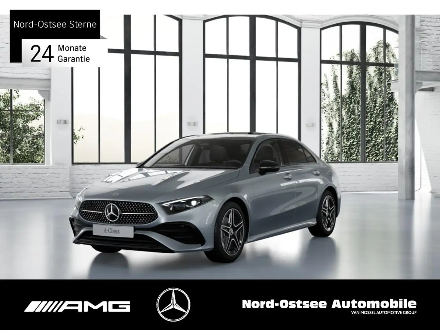 Mercedes-Benz A 200 LIMOUSINE AMG NIGHT MULTIBEAM PDC KEYLESS Silber - 1