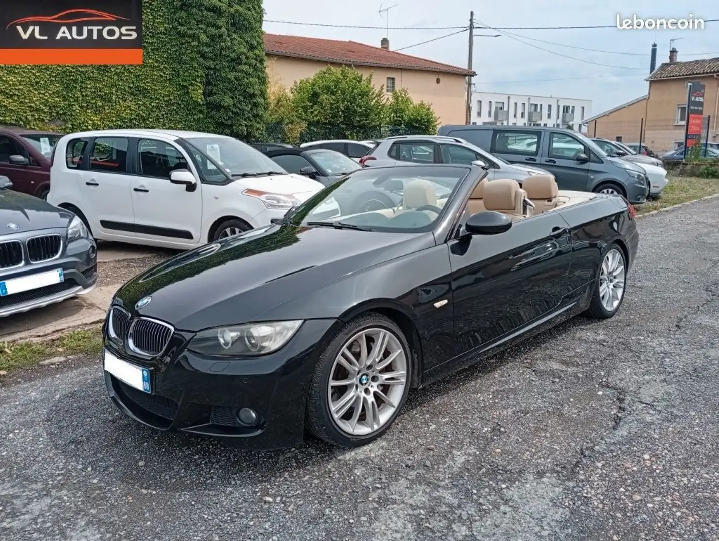 BMW 330 330 Cd CABRIOLET BVA PACK M 165000 KM 2007 Zwart - 1