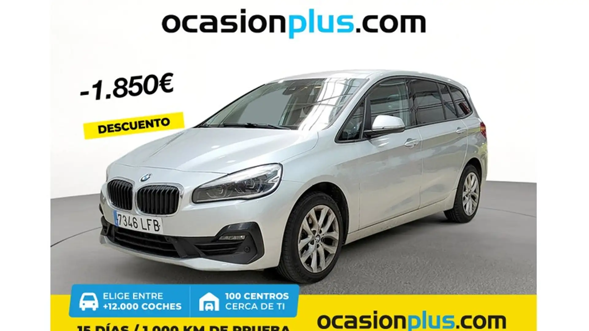 BMW 218 218dA Gran Tourer Plateado - 1