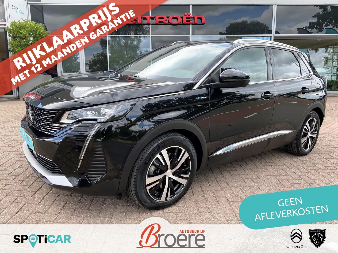 Peugeot 3008 Hybrid 225pk e-EAT GT-Line | elek klep, dodehoekde Negro - 1