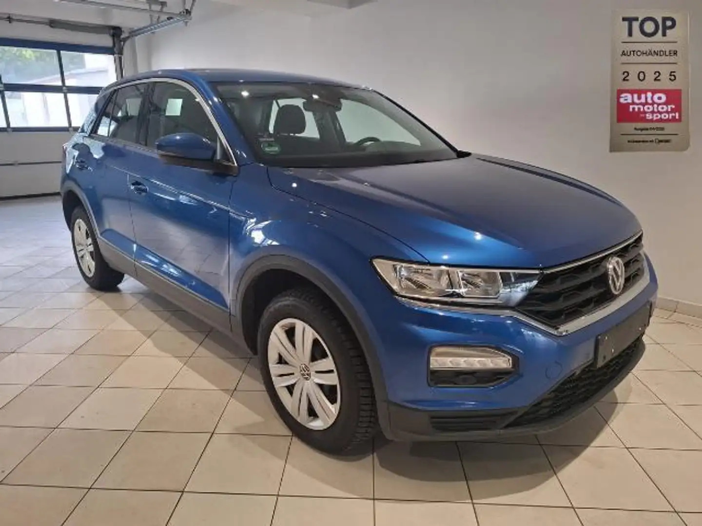 Volkswagen T-Roc App Klimaautomatik SHZ 2xPDC Blauw - 1