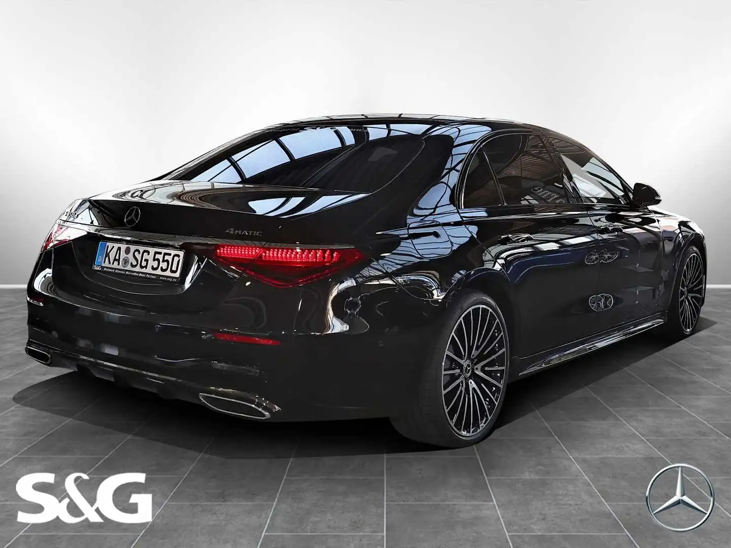 Mercedes-Benz S 450 d 4M AMG Lang Hinterachslenk.+Standhz+Pano Negru - 2
