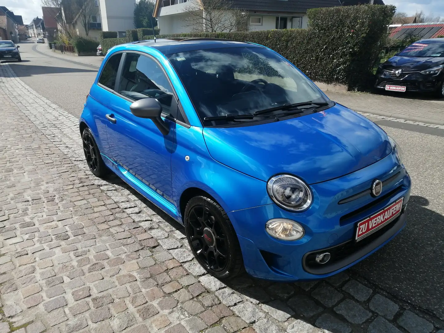 Fiat 500 0.9 S "Panoramadach+Sportsitze+Klima+Tempomat" Blau - 2