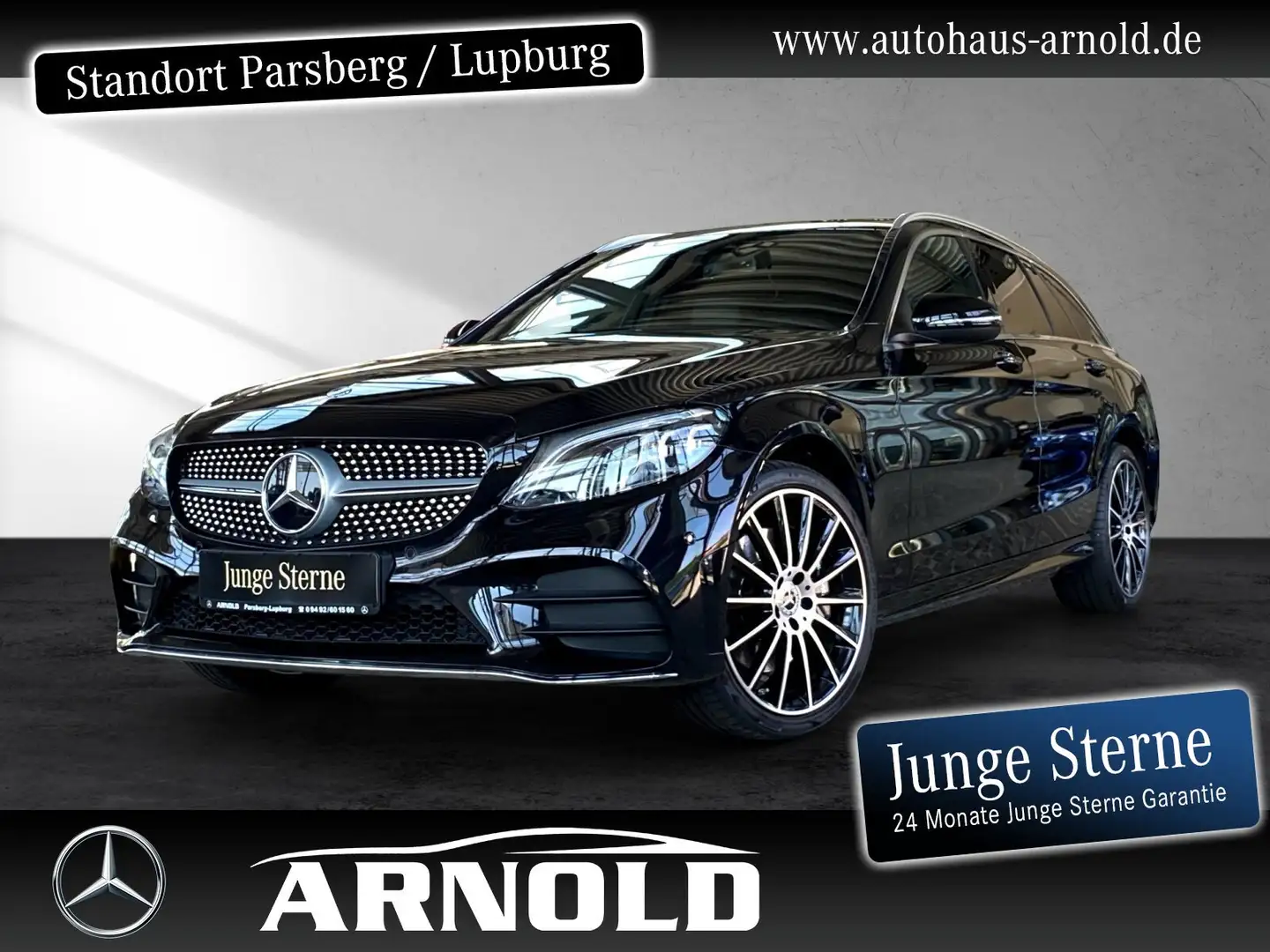 Mercedes-Benz C 400 C 400 T 4M AMG Line Kamera Pano Distr AHK MULTIB Noir - 1