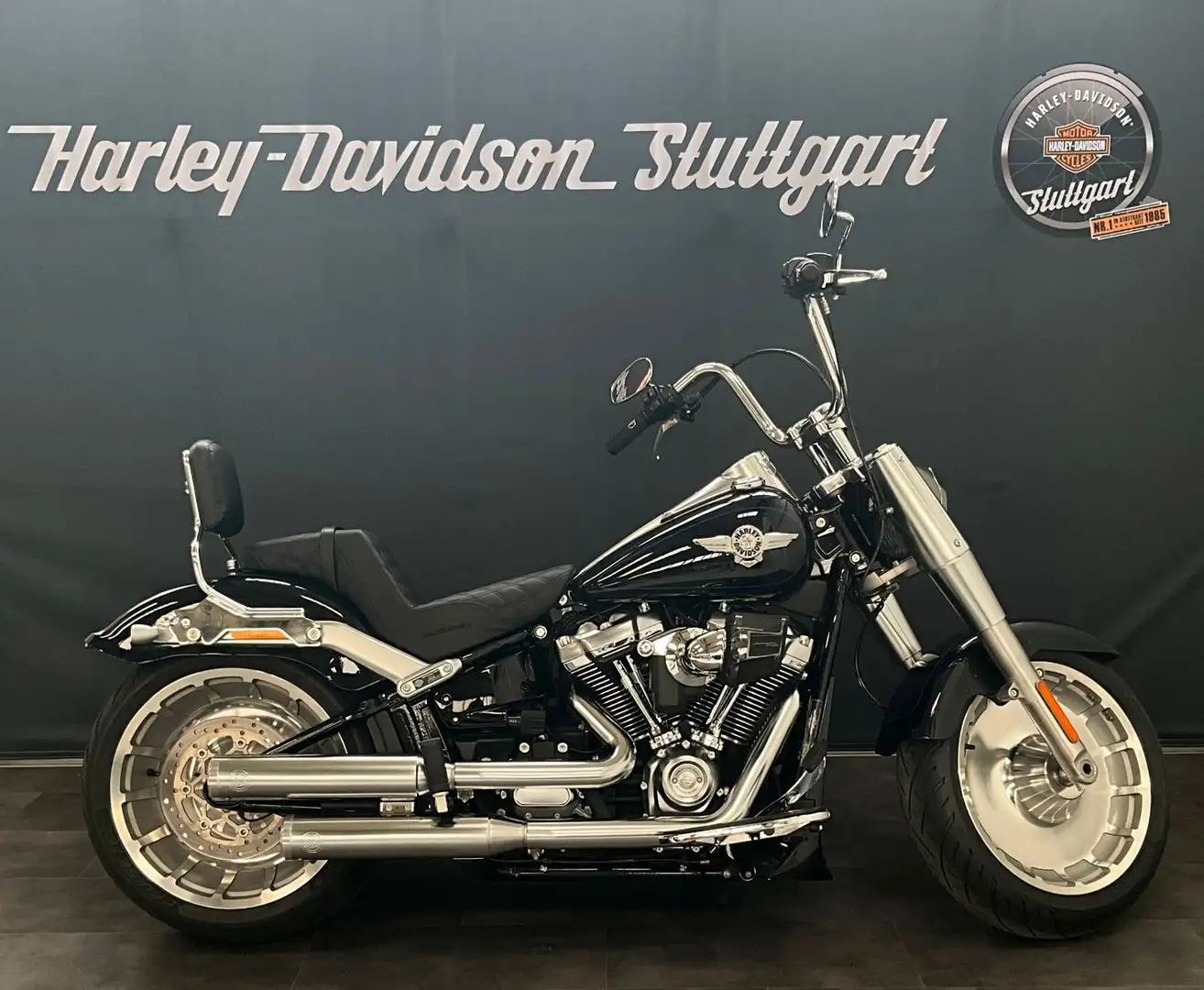 Harley-Davidson Softail Fat Boy Bleu - 1