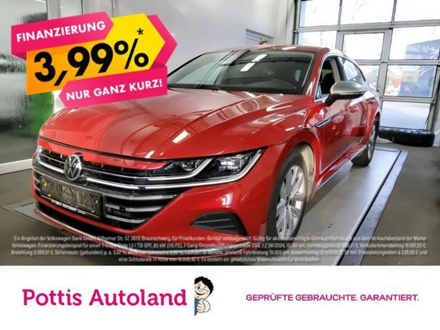 Volkswagen Arteon 2.0 TSI DSG ELEGANCE AHK N Rot - 1