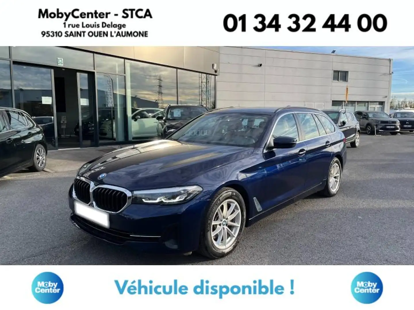 BMW 520 520iA 184ch Lounge Steptronic Bleu - 1