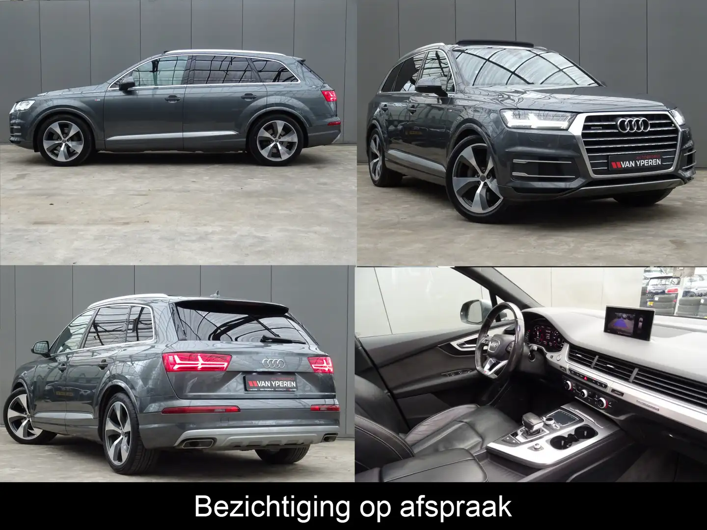 Audi Q7 S-LINE * GRIJS KENTEKEN * VAN * PANORAMADAK !! Grijs - 1