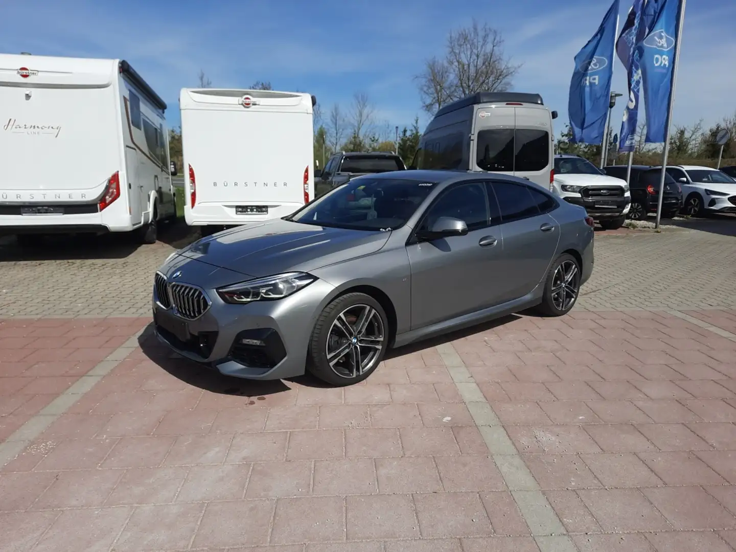 BMW 218 i Gran Coupe M-Sport Navi LED AHK Kamera siva - 2