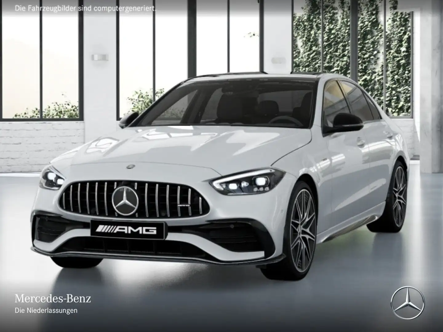 Mercedes-Benz C 43 AMG C 43 4M NIGHT+PANO+KEYLESS+9G Weiß - 2