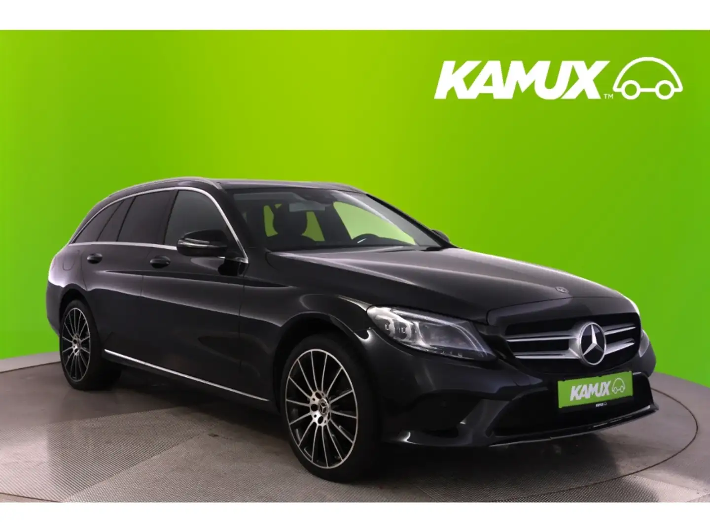 Mercedes-Benz C 200 T 4M 9G-tronic Avantgarde+LED+NAVI+AHK Noir - 1
