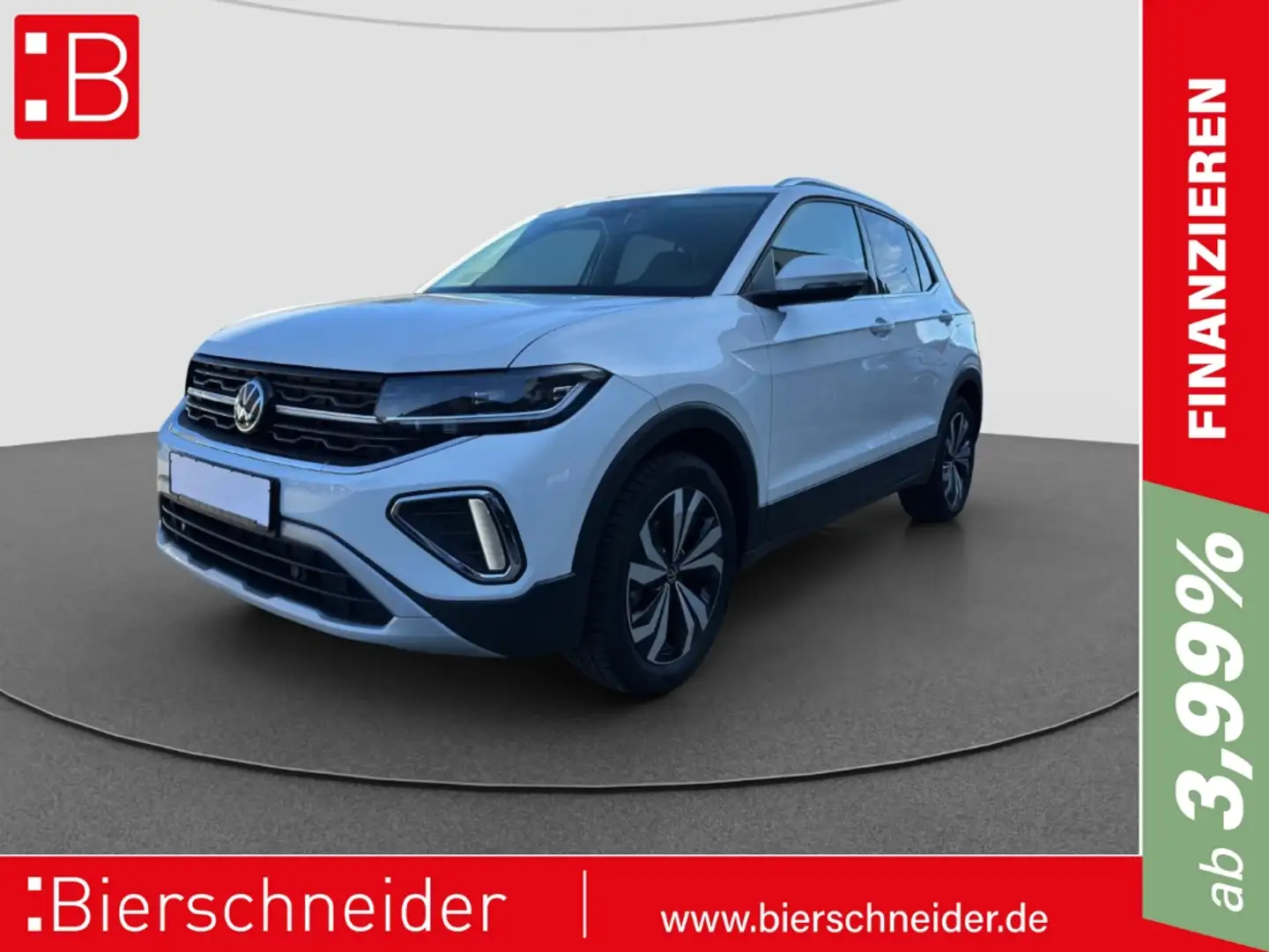 Volkswagen T-Cross 1.0 TSI DSG Style NAVI LED SHZ PARKP Weiß - 1