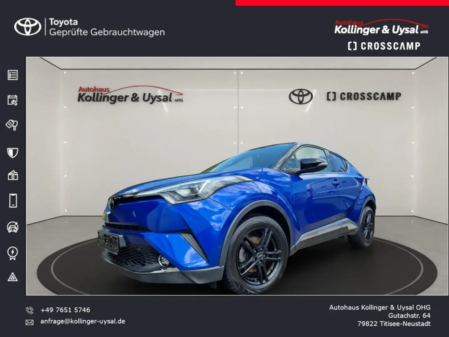 Toyota C-HR 1.2 Turbo Style Selection Bleu - 1