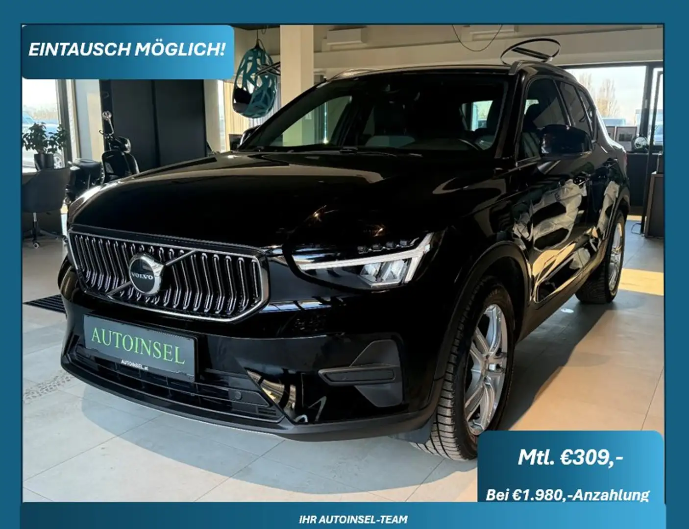 Volvo XC40 T4 Recharge SR&WR+RFK+Leasingfähig Schwarz - 1