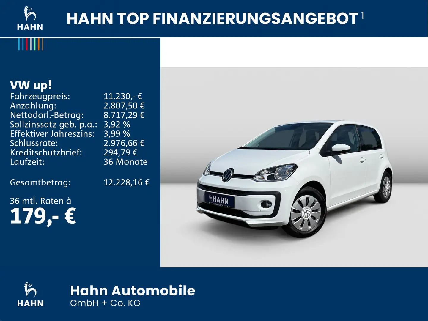 Volkswagen up! 1.0 Move UP! Klima Sitzh GRA CAM Bluetooth Weiß - 2