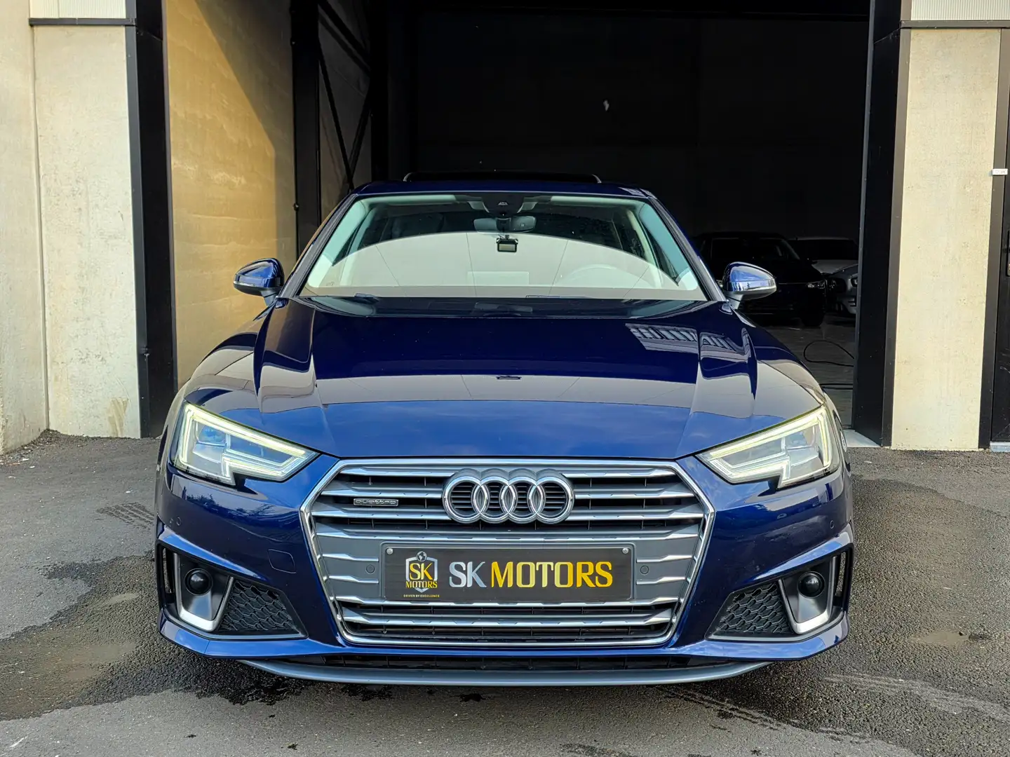 Audi A4 Quattro S-LINE Matrix Open dak Virt. CockP Carplay Blauw - 2