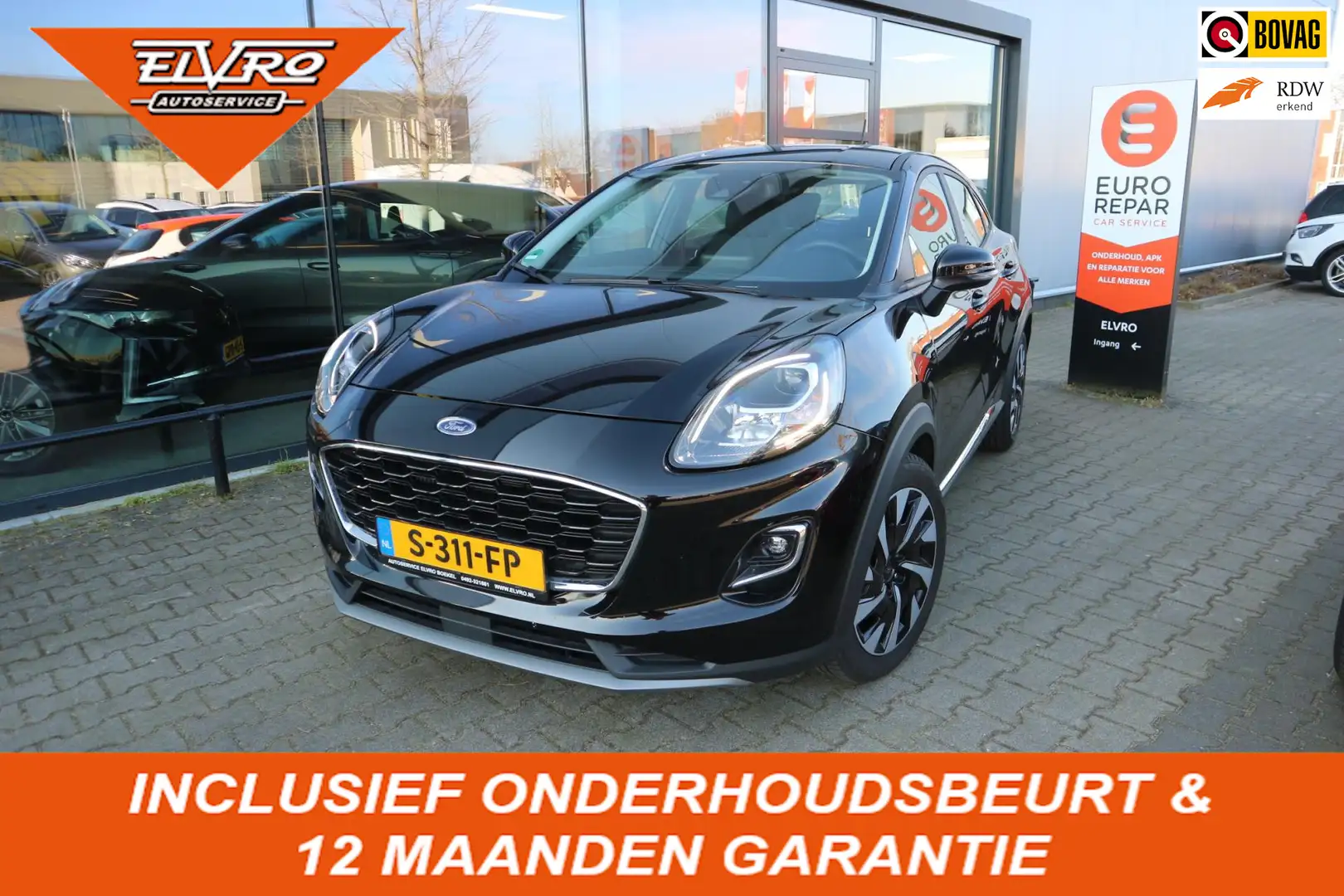Ford Puma 1.0 EcoBoost Hybrid Titanium NAVI PDC CRUISE STOEL Noir - 1