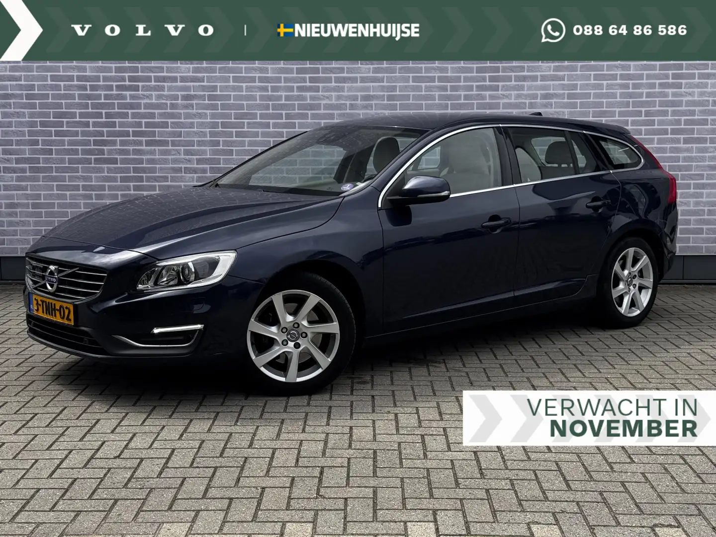Volvo V60 T5 250pk Summum Aut | Trekhaak | Leder | Verw. sto Bleu - 1
