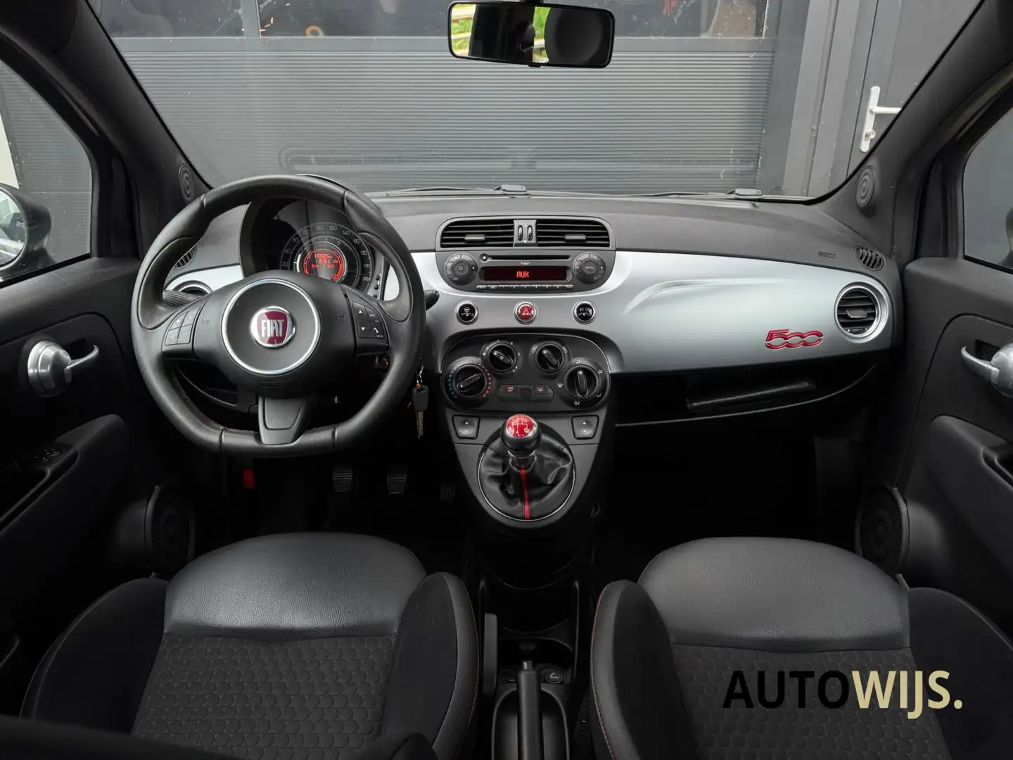 Fiat 500 1.2 Lounge|SPORT|Alcantara|Airco|LM-VELG Noir - 2